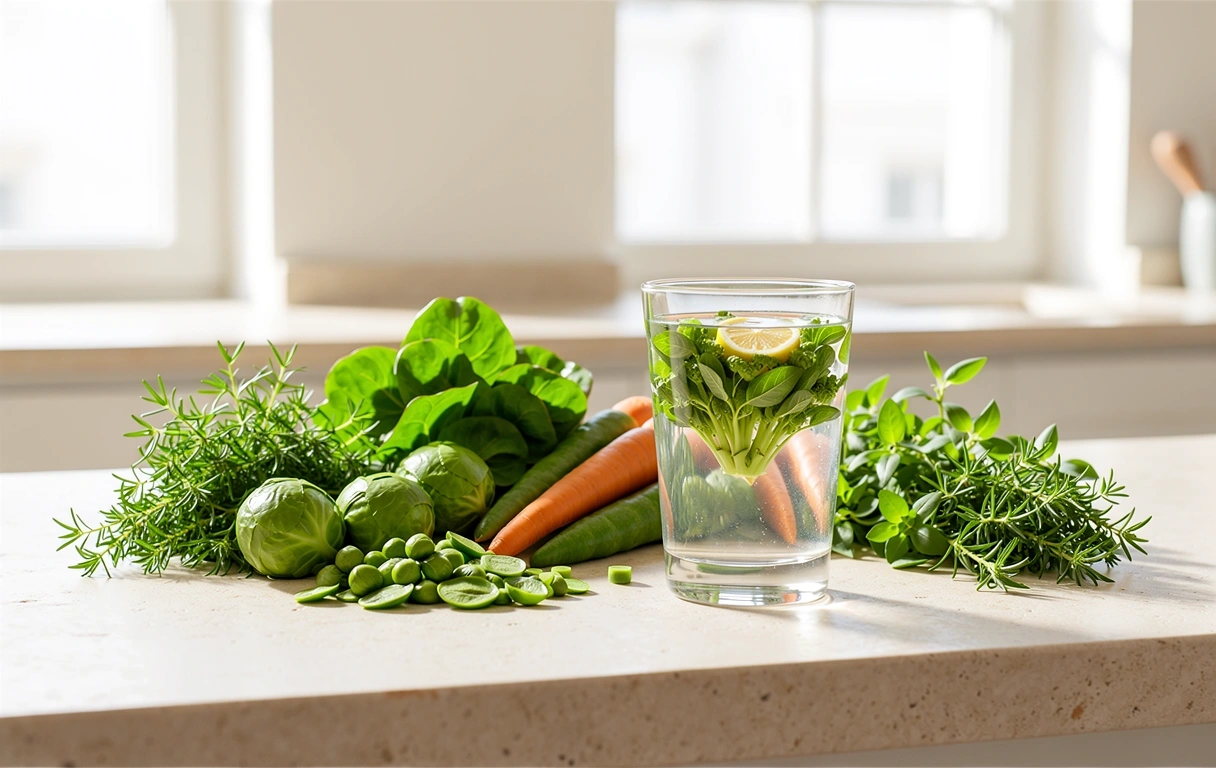 Frische gesunde Zutaten für professionelle Ernährungsberatung